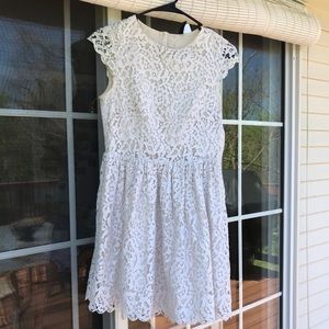 White lace party dress